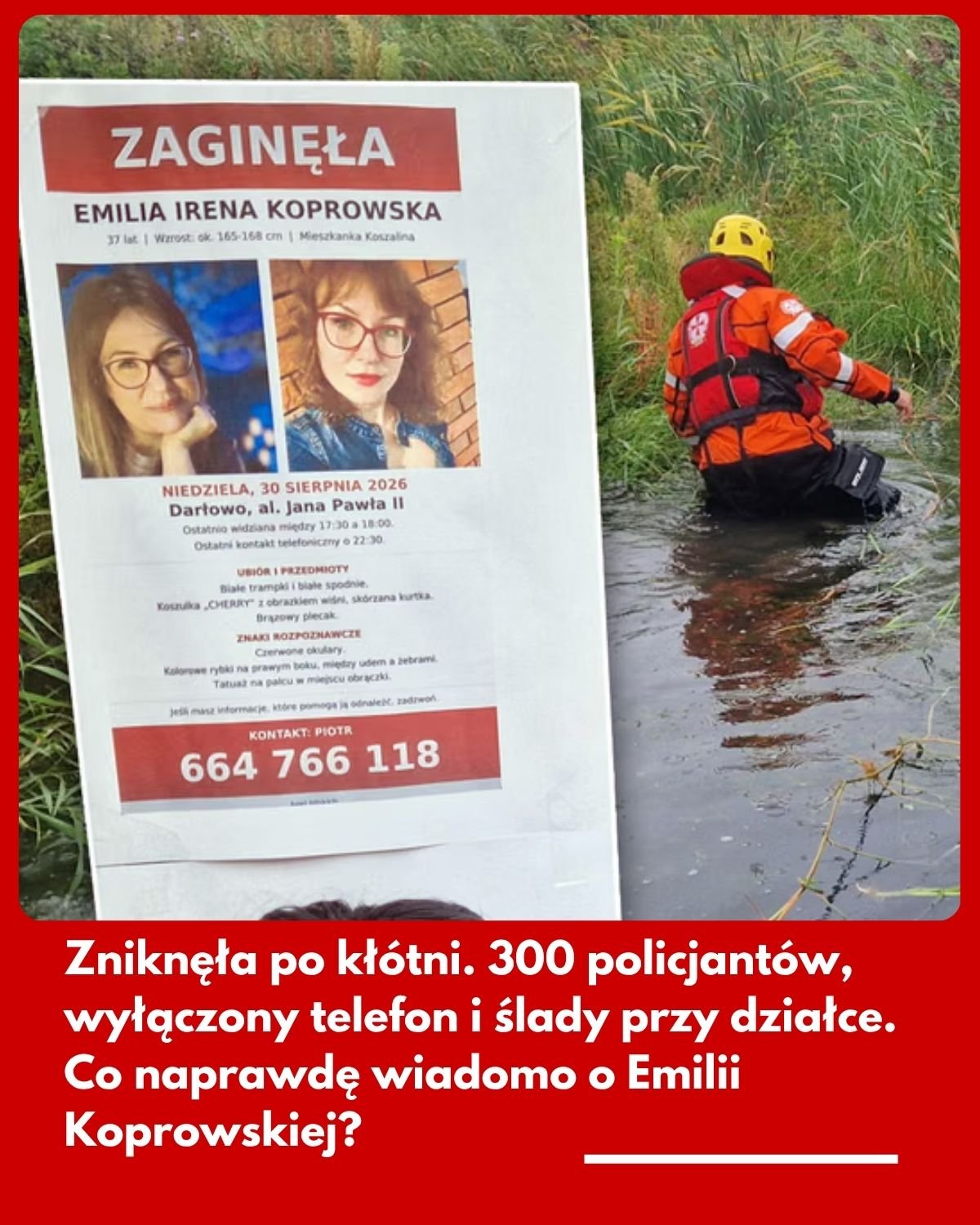 Ilustracja redakcyjna do artykułu o zaginięciu Emilii Koprowskiej
